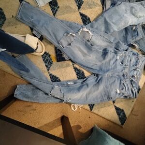 Distressed Light Wash Jeans